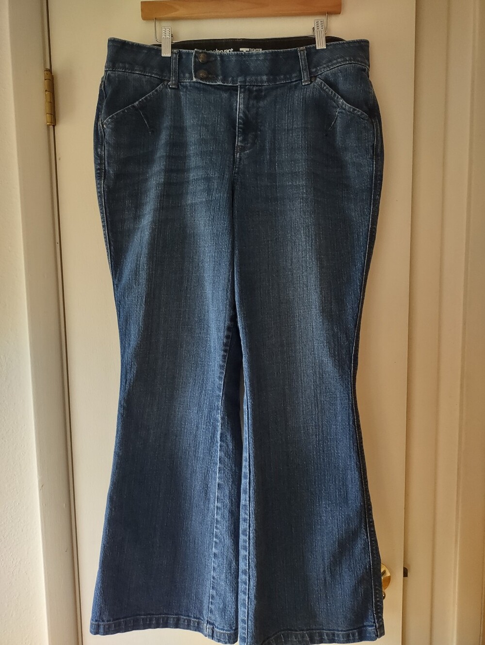 Lane Bryant Women's 16 Bootcut Flare Jeans Blue Stretch Denim
